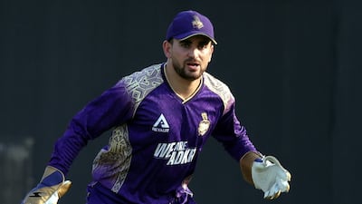 Masood Gurbaz with Abu Dhabi Knight Riders at the ILT20 Development Tournament. Chris Whiteoak / The National