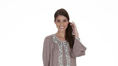 A Jalabiya from Nayomi. Courtesy Nayomi