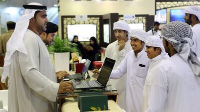 Experts at the Fujairah International Career and Education Fair hope to help at least 300 people in to work. Satish Kumar / The National