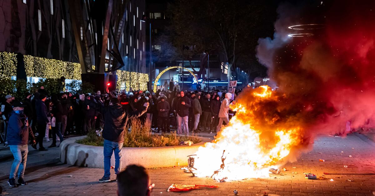 Dutch Rioters Dutch Covid rioters injured as police fire warning shots | The National