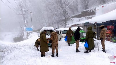 At least 22 people died after becoming trapped in vehicles near the town, which is north-east of the country’s capital, Islamabad. EPA