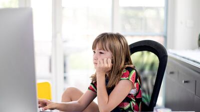 Officials said future schooling could mean a combination of physical lessons and e-learning. Reem Mohammed / The National