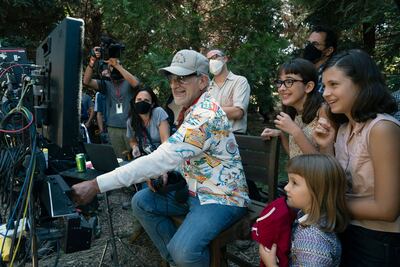 Steven Spielberg on the set of The Fabelmans. Photo: Universal Pictures and Amblin Entertainment via AP