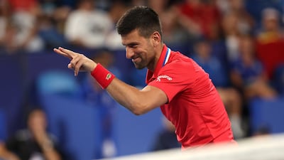 Novak Djokovic welcomed the New Year with Team Serbia during the mixed doubles match against Team China at the United Cup in Perth, Australia. Getty Images