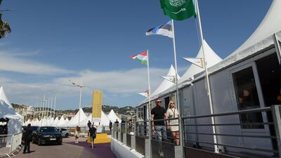 The Saudi Arabia pavilion at the Cannes Film Festival. Photo: Saudi Film Commission