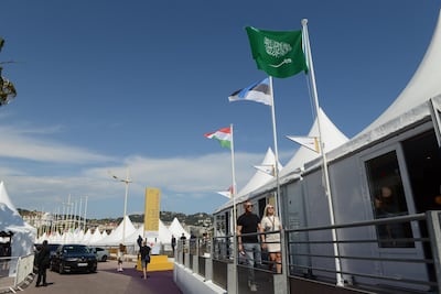 The Saudi Arabia pavilion at the Cannes Film Festival. Photo: Saudi Film Commission