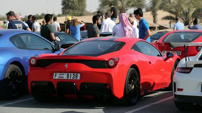 A Ferrari 458. Chris Whiteoak / The National