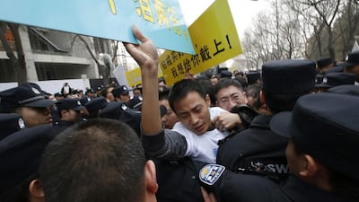 China has demanded that Kuala Lumpur hand over the satellite data which led it to conclude that the Beijing-bound Malaysia Airlines flight crashed at sea and that none of the 239 people aboard survived. Two-thirds of the passengers were Chinese. Kim Kyung-Hoon / Reuters