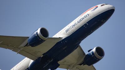 A British Airways Boeing 787 Dreamliner aircraft taking off in 2021