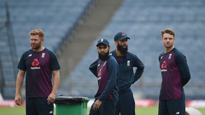 England players prepare for the three-match ODI series. AFP