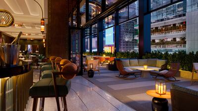 The terrace at Tempo by Hilton Times Sqaure. Photo: LL Holdings / Hilton