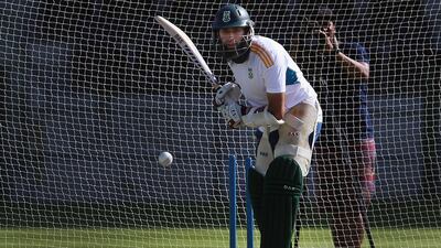 Hashim Amla is back at the strike for South Africa ahead of the third one-day international against Pakistan. Delores Johnson / The National