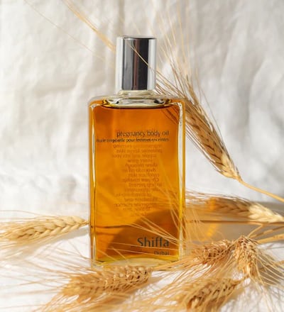 Pregnancy Body Oil from Shiffa. Photo: Shiffa