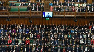 On Tuesday afternoon, Ukrainian President Volodymyr Zelenskyy invoked William Shakespeare and Winston Churchill in an address to the British Parliament via video-link, pleading for sanctions, weapons and a no-fly zone. AFP