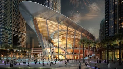 Artist’s impressions of Dubai Opera. The venue opens on Wednesday, August 31. Courtesy Emaar