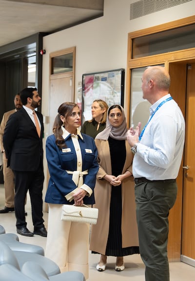 Sheikha Bodour bint Sultan Al Qasimi visits Great Ormond Street Hospital. Photo: Kalimat Foundation