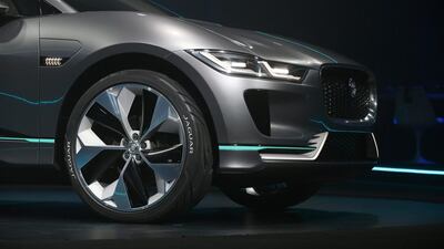 The electric Jaguar I-Pace has been unveiled in Los Angeles. Lucy Nicholson / Reuters