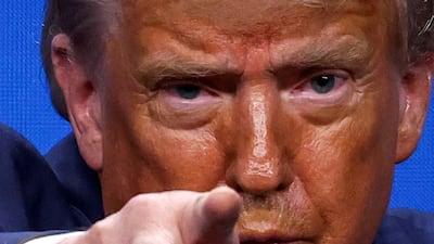 US President Donald Trump at a Nato summit in The Hague, the Netherlands, in June 2025. Reuters
