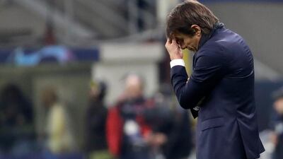 Conte after Ansu Fati scores Barca's winner. AP