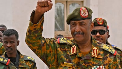 Sudanese army chief Gen Abdel Fattah Al Burhan in Port Sudan. AFP