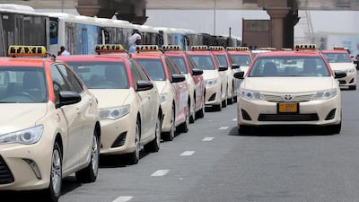 You can hail a Dubai taxi through the DTC app. Pawan Singh / The National