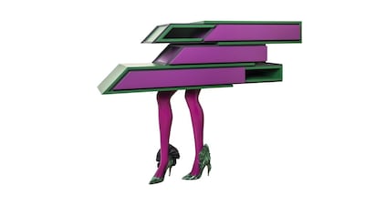 Vick Vanlian has partnered with fashion designer Zuhair Murad to create this fashion-friendly Nike console. Courtesy of Vick Vanlian