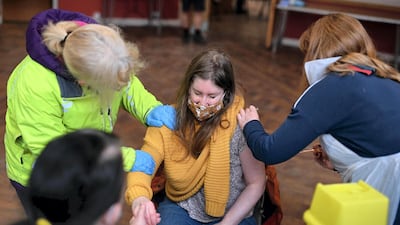 The continued success of the vaccine drive is one of the key tests for easing lockdown restrictions in the UK. AFP