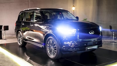 Lights on for the new Infiniti QX80 Black Edition. All photos courtesy Infiniti