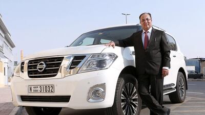 Ashish Nanda, the senior general manager of Shift Car Rental, is confident he can convince you on the economic sense of leasing. Pawan Singh / The National