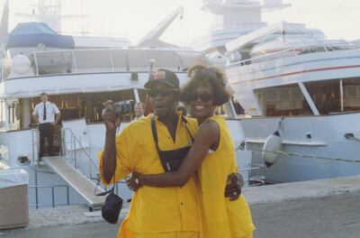 Whitney Houston and Bobby Brown. Courtesy Transmission Films