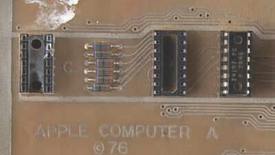 Steve Jobs's Apple-1 computer prototype. Photo: RR Auction