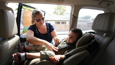 Would car seats help lessen the death toll on our roads? Pawan Singh / The National