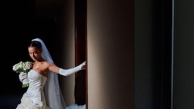 The bride's first dress was inspired by Carrie Bradshaw, the lead character in the television series Sex and the City. Instagram/ @raniafawazz