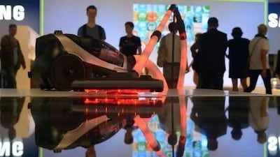 Vacuum cleaners, such as this one from Samsung, are among the latest home appliances getting smart features. Rainer Jensen / EPA