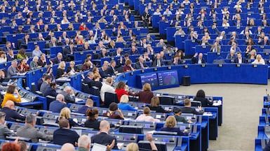 Members of the European Parliament meet in Strasbourg, France. EPA