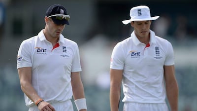 Boyd Rankin, left, took one wicket for 87 runs and Chris Tremlett, right, went wicketless for 71 on Wednesday. Gareth Copley / Getty Images