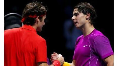 Whatever be the margin of victory, the Spanish Rafael Nadal, right, hardly ever seems to revel in his own majesty.