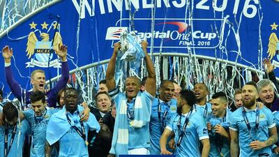 Manchester City won the League Cup last season. Glyn Kirk / AFP