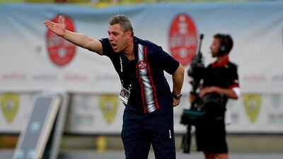 Marius Sumudica has blamed players' lack of motivation and commitment for the way they have played in the Arabian Gulf League. Satish Kumar / The National
