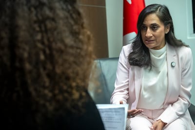 Canadian Foreign Minister Anita Anand visited the UAE. Ahmed Ramzan / The National