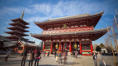 8 - Sensoji Temple in Tokyo, Japan. 30 million tourists. istockphoto.com