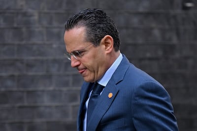 Shell chief executive Wael Sawan arrives for a meeting, hosted by Britain's Prime Minister Keir Starmer at 10 Downing Street, to discuss the US-Israeli conflict with Iran and the impact on the Strait of Hormuz, in London on March 30. Reuters