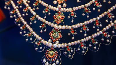Umm Kulthum's pearl necklace, gifted to her by UAE Founding Father, the late Sheikh Zayed bin Sultan Al Nahyan, is on display at the museum