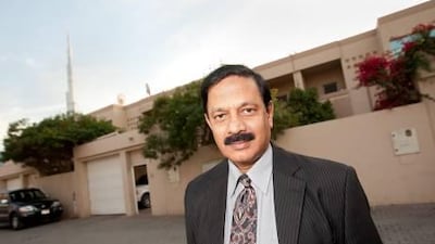 K Kumar, shown at his home in Dubai, says his mother was his inspiration.