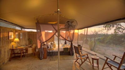 Double room at Roho ya Selous, Selous Game Reserve, Tanzania. Courtesy Asilia Africa