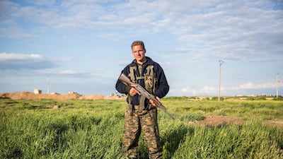 A 28-year old foreign fighter from the Netherlands, nick-named by Kurdish fighters as Hewal Serdar in the outskirts of the north-western Syrian town of Tal Tamr, north of Hasakeh, near the border with Turkey, as he fights alongside People Protection Unit (YPG) fighters under the commanders, Sider and Gerzan.