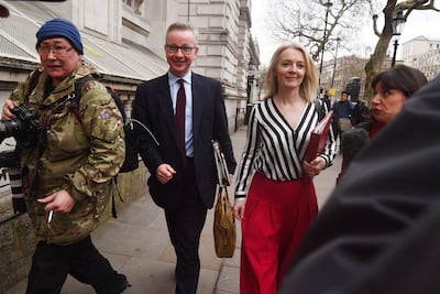 Michael Gove and Liz Truss in Whitehall. Getty Images