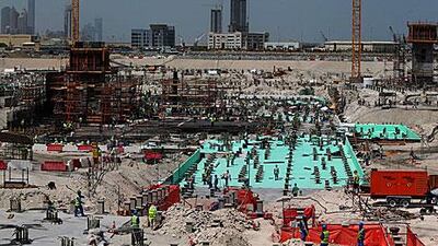 Construction of Louvre Abu Dhabi is scheduled to be completed in the fourth quarter of 2015. AFP Photo