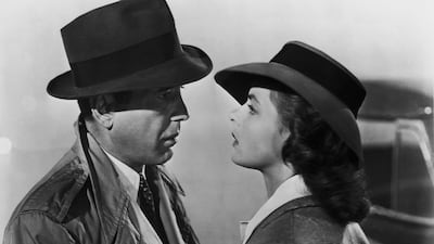 Humphrey Bogart and Ingrid Bergman in 'Casablanca'. Courtesy Warner Bros