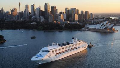 Carnival Corporation's P&O Cruises 'Pacific Jewel' cruises out of Sydney in June 2012. The cruise ship operator said it is looking to downsize its fleet in the wake of the coronavirus and has a preliminary agreement in place to sell six ships. Getty Images